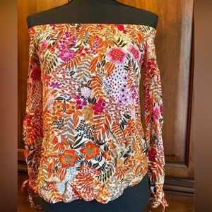 One Clothing Off the shoulder floral top, size small